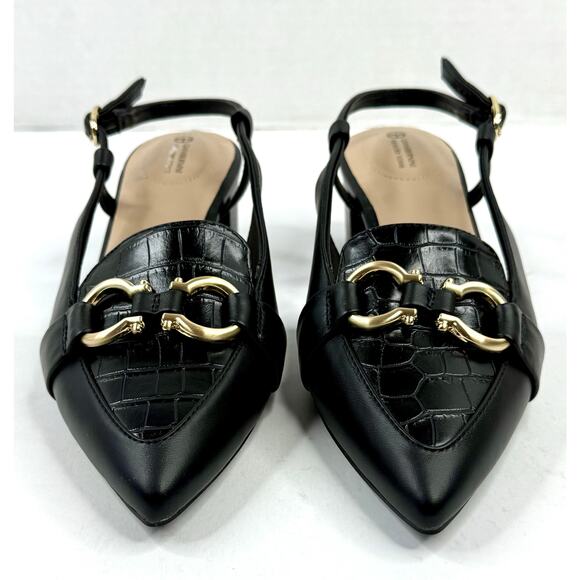 Giani Bernini Women's Brielle Pointed Toe Slingback Pumps  7.5M Black NWT - Picture 3 of 8